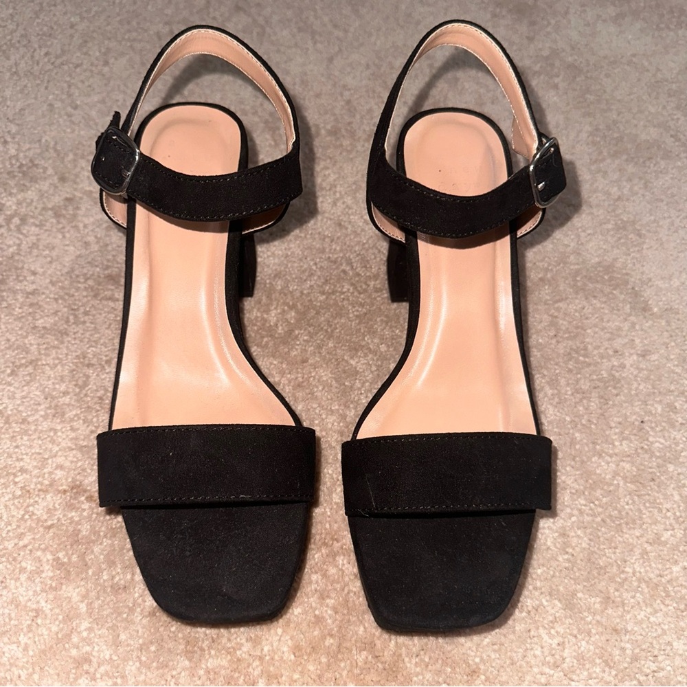 Black platform heels